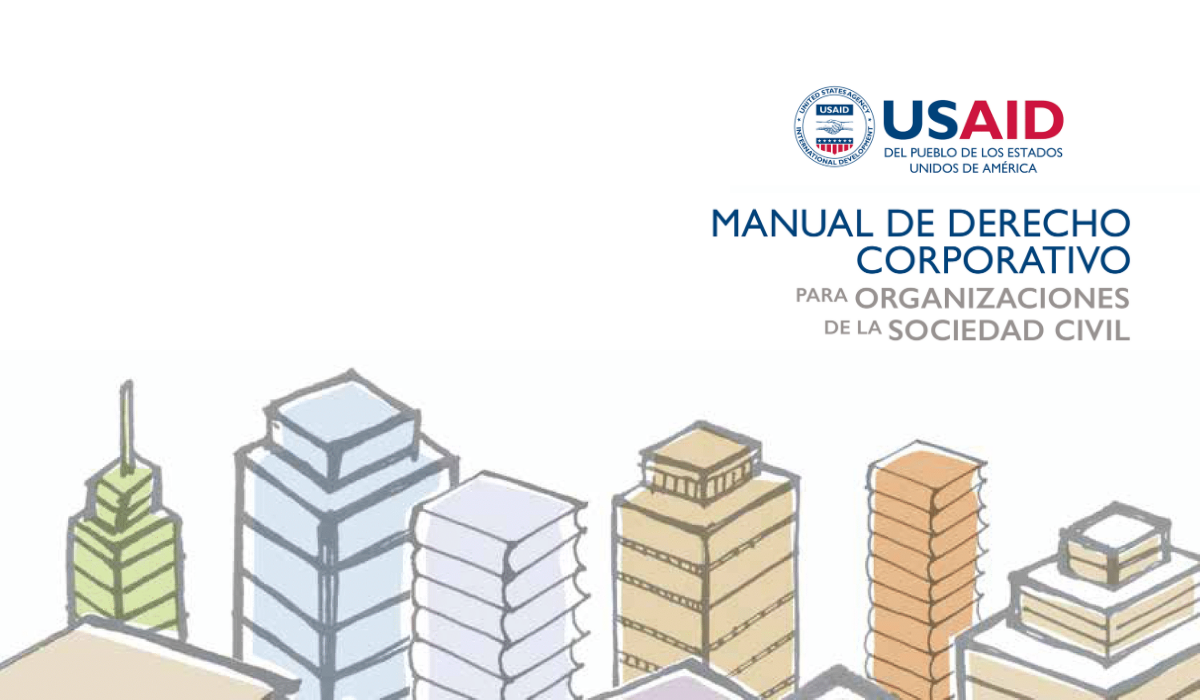 Imagen de la portada del Manual de Derecho corporativo para OSC