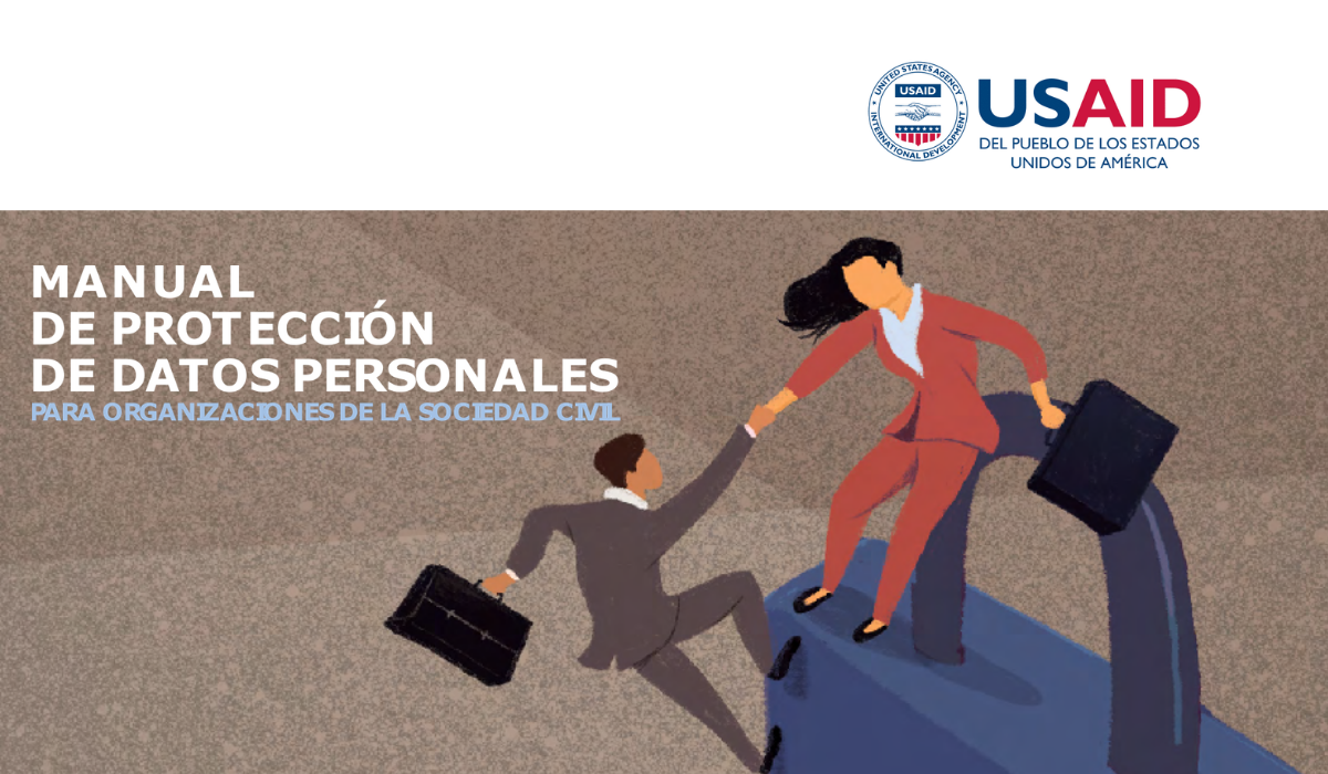 Imagen portada del Manual de protección de datos personales para OSC